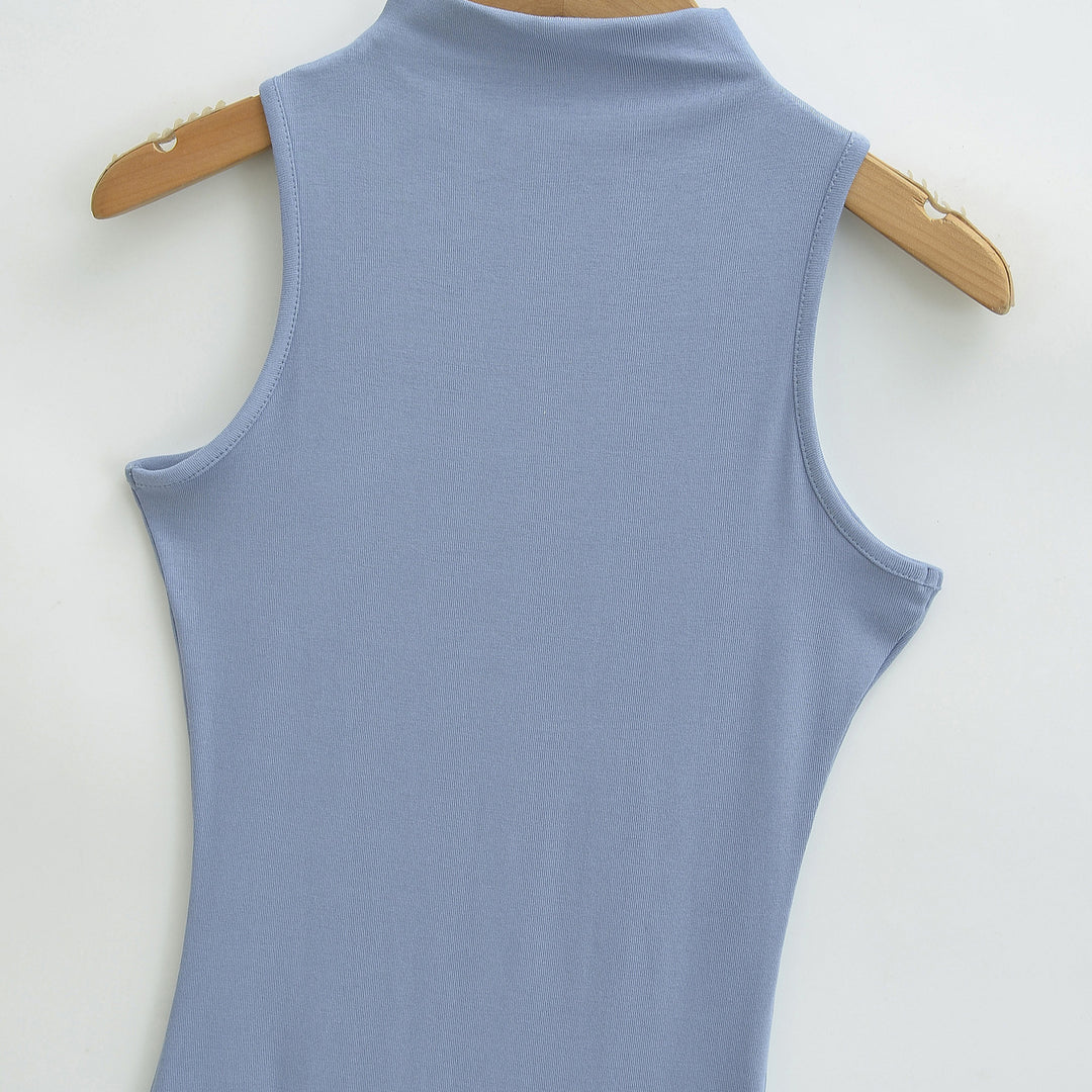 Damen Figurnahes Midikleid mit integriertem Bolero und Stehkragen Drune