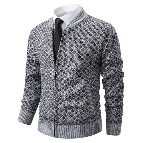 Herren modischer Strickblazer mit feinem Strukturmuster Drune