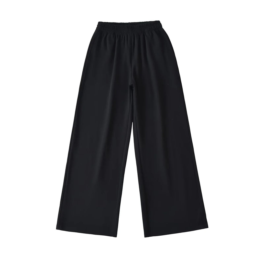 Damen weite Jersey-Hose mit elastischem Bund Drune