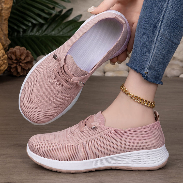 Damen Atmungsaktive Slip-On Sneakers mit dämpfender Sohle Drune