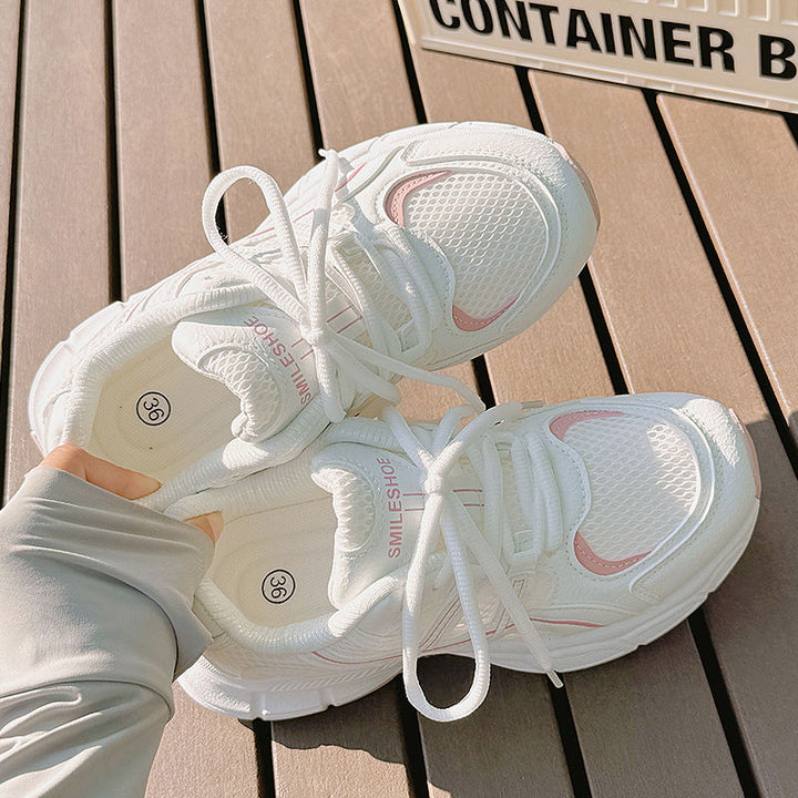 Damen Sportliche Mesh-Sneaker mit hochdämpfender Laufsohle und atmungsaktiver Obermaterialstruktur Drune