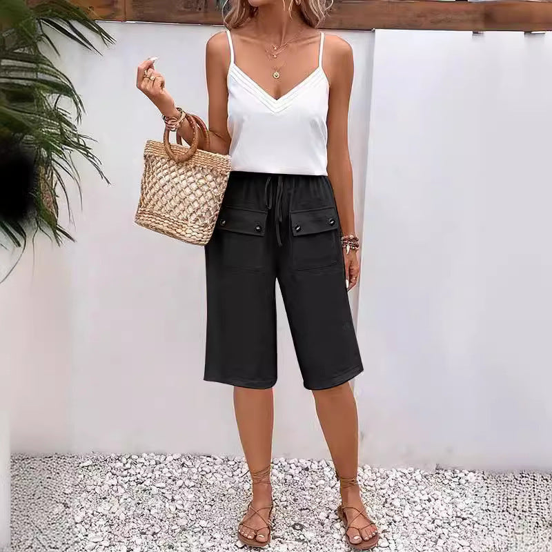 Damen lässige Sommer Shorts Drune