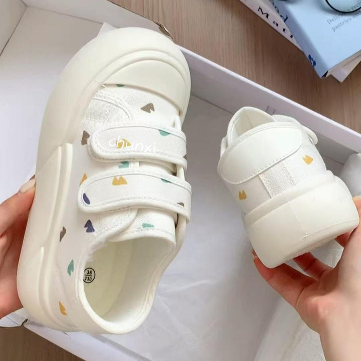 Damen Sportliche Sneaker mit praktischem Klettverschluss und modischem Denim-Obermaterial Drune