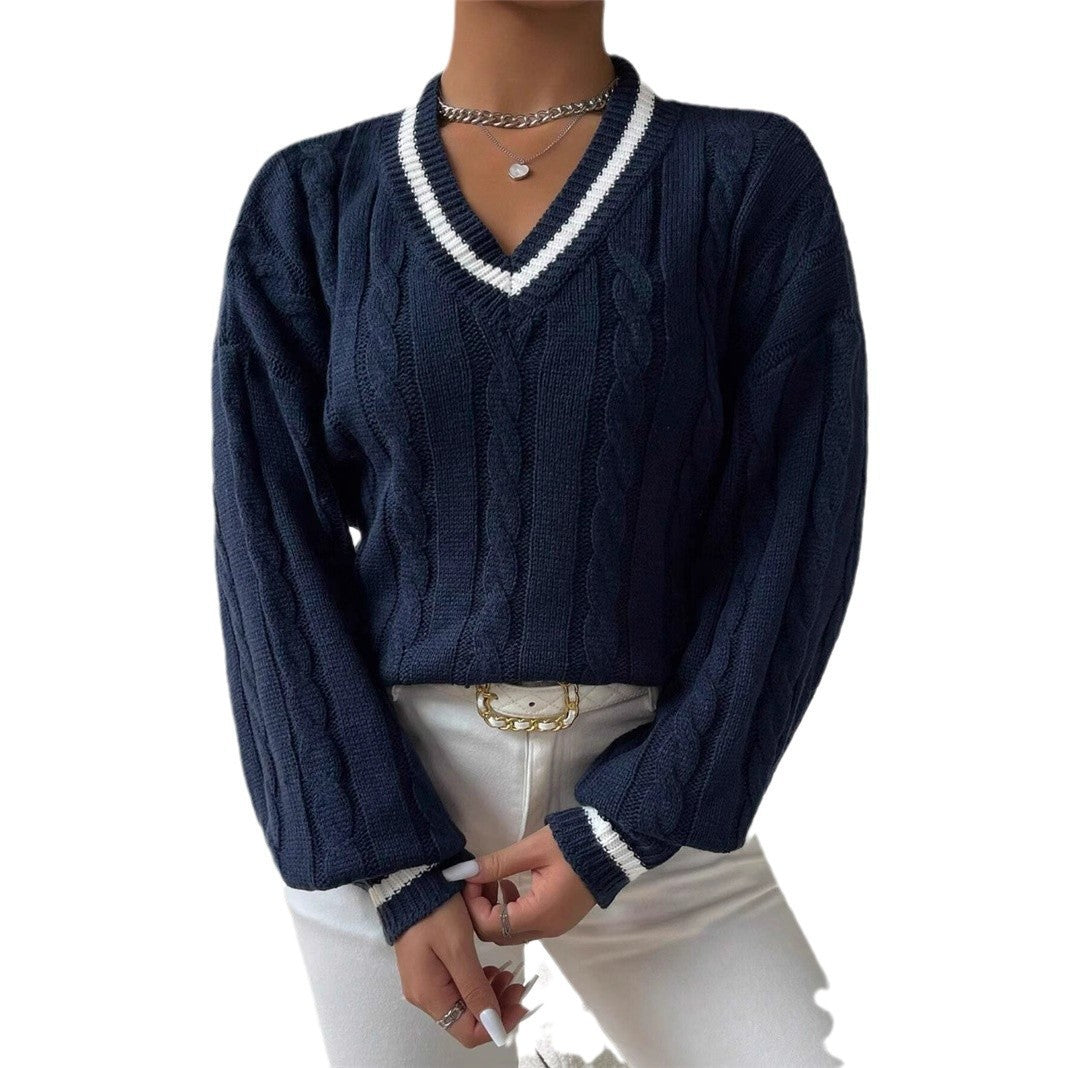 Damen Grobstrick Pullover Drune