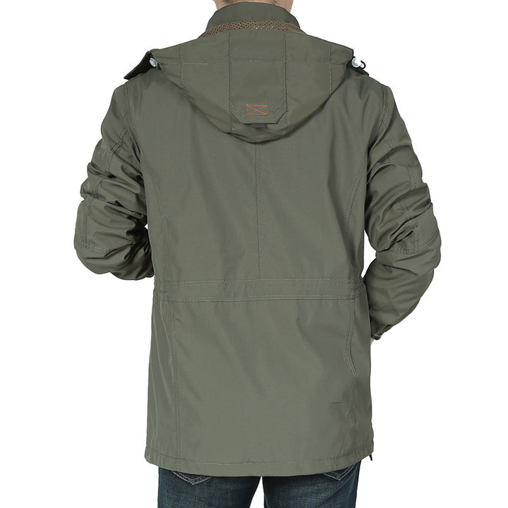 Herren Multifunktionale Übergangsjacke mit Kapuze Drune
