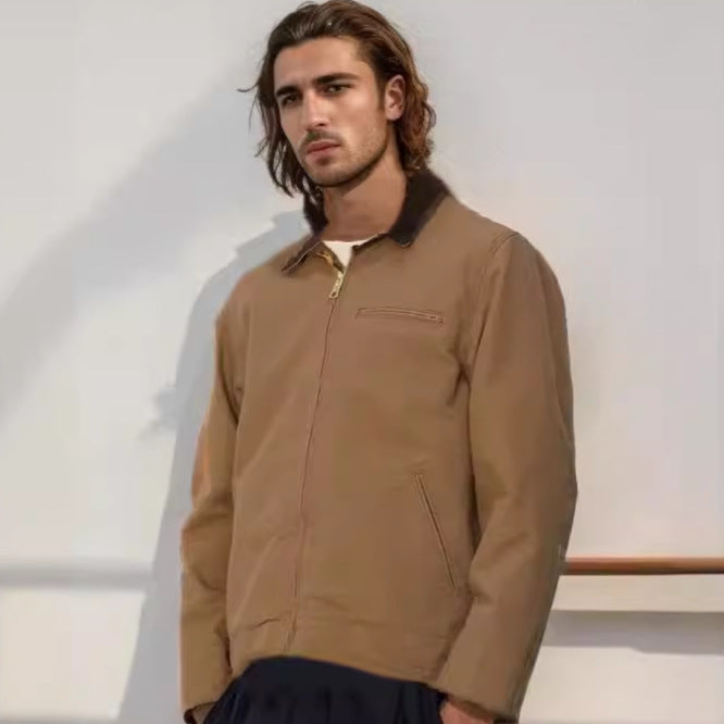 Herren elegante Arbeitsjacke mit praktischen Reißverschlusstaschen Drune