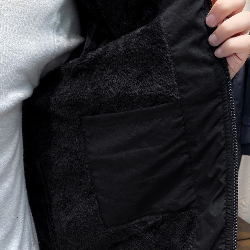Herren Stepp-Kapuzenjacke im Slim-Fit mit Diamantsteppung und thermischer Isolierung Drune