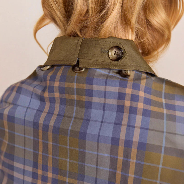 Damen modischer Trenchcoat mit charakteristischem Kragen und praktischen Taschen Drune