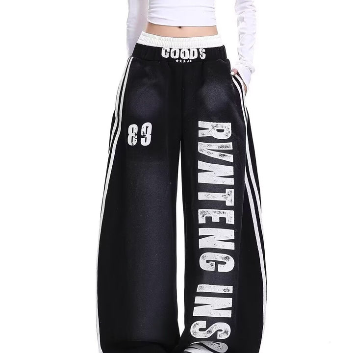 Damen Weite Baggy-Jogginghose Drune