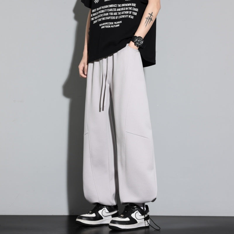 Damen Weite Lagen-Loungehose mit Cargo-Details & elastischem Tunnelzug Drune