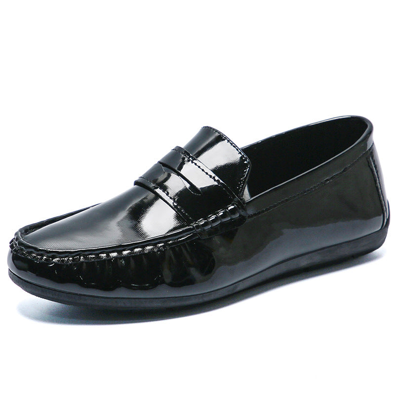 Herren Elegante Mokassins aus hochwertigem Lackleder Drune