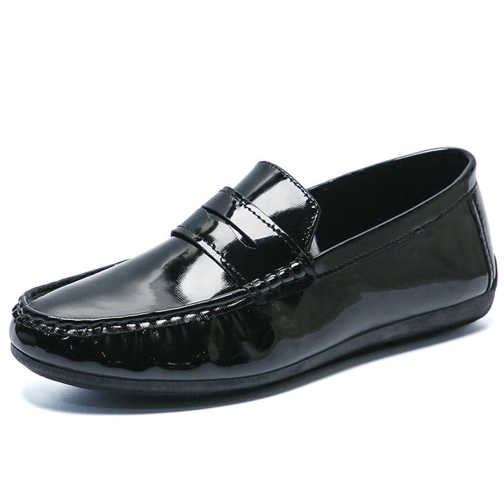 Herren Elegante Mokassins aus hochwertigem Lackleder Drune