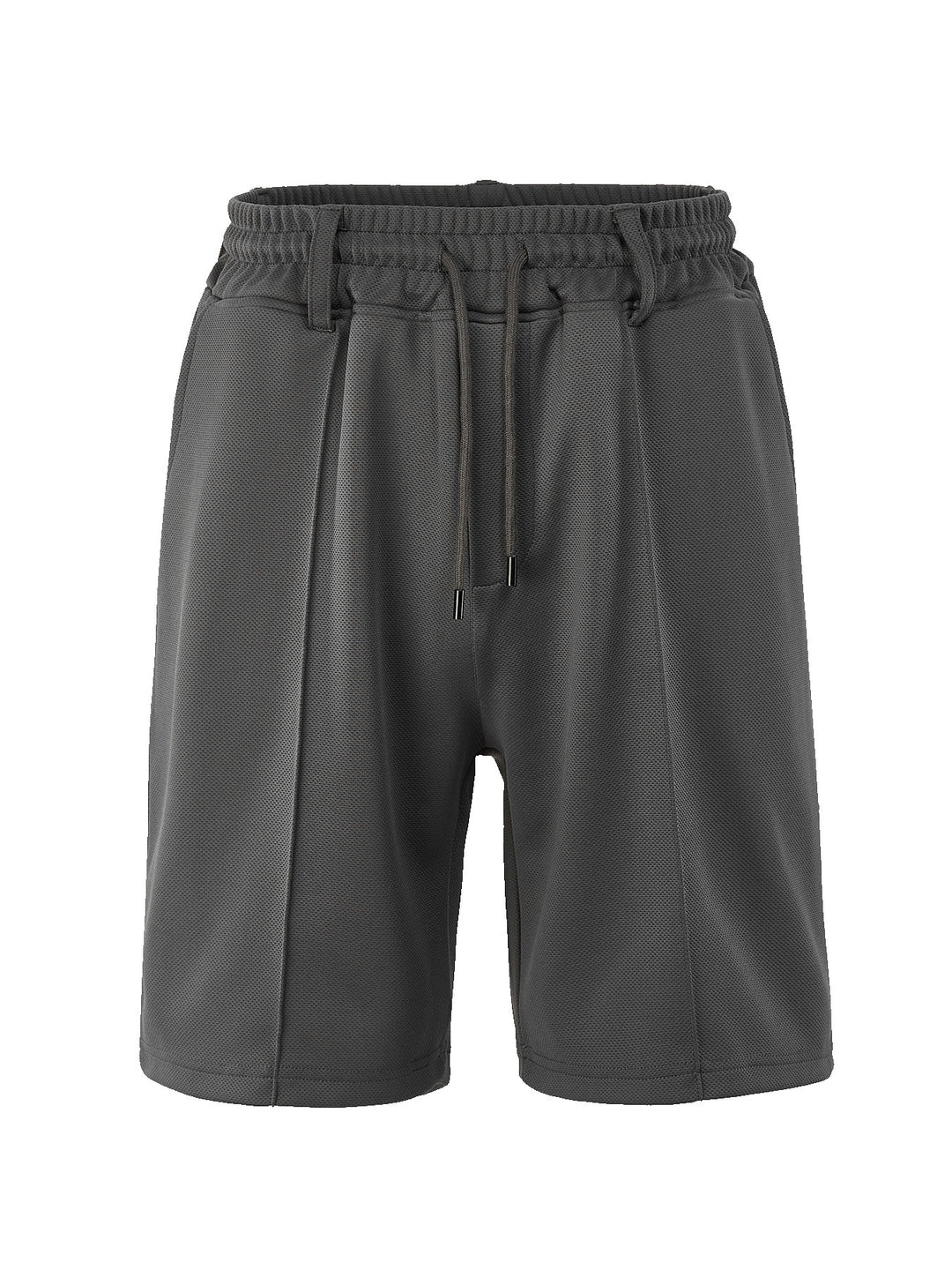 Herren nan knielange Sportshorts mit Netzstruktur, elastischem Tunnelzug und Gürtelschlaufen Drune