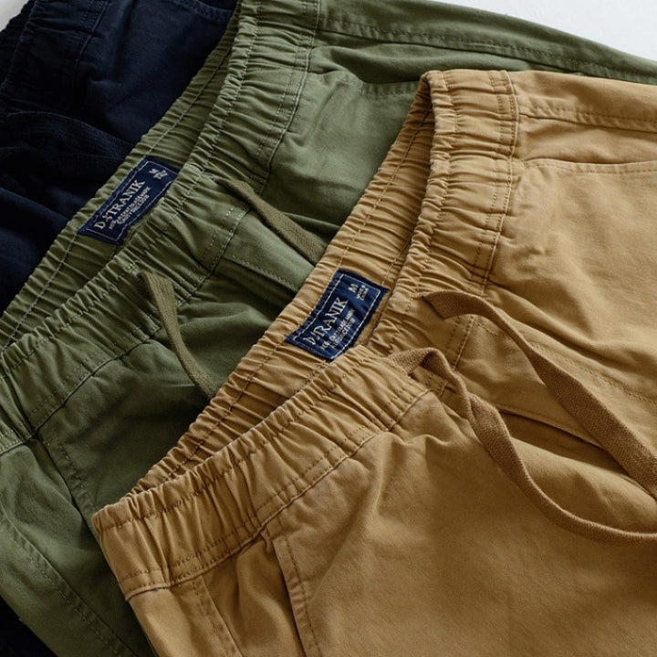 Herren Cargo-Hose mit elastischem Bund, praktischen Taschen und verstärkten Knien Drune