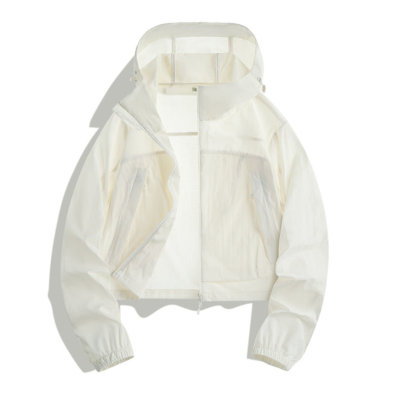 Damen Leichte Sportjacke mit Kapuze Drune