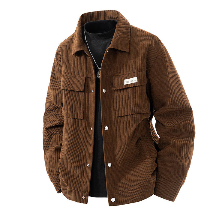Herren Weiche Cordjacke mit Fleece-Futter Drune