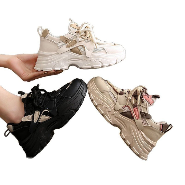 Damen Sportliche Chunky Sneakers mit atmungsaktiver Mesh-Oberfläche und dämpfendem Komfort Drune