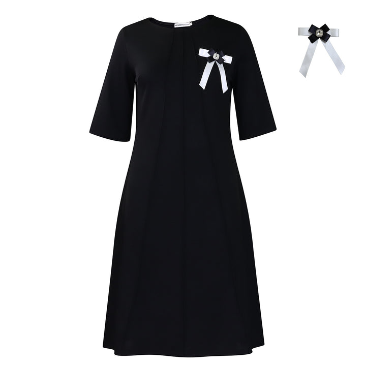 Damen Kleid mit edel verzierten Details Drune