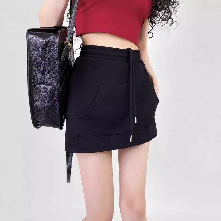 Damen Sweatrock mit elastischem Bund und praktischen Seitentaschen Drune