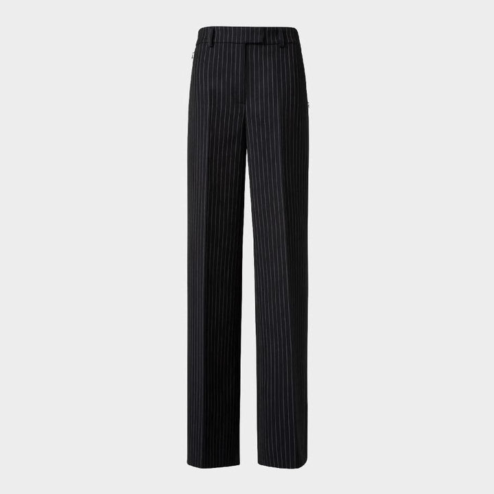 Damen Nadelstreifen Tailoring-Anzug mit Wide‑Leg Hose Drune