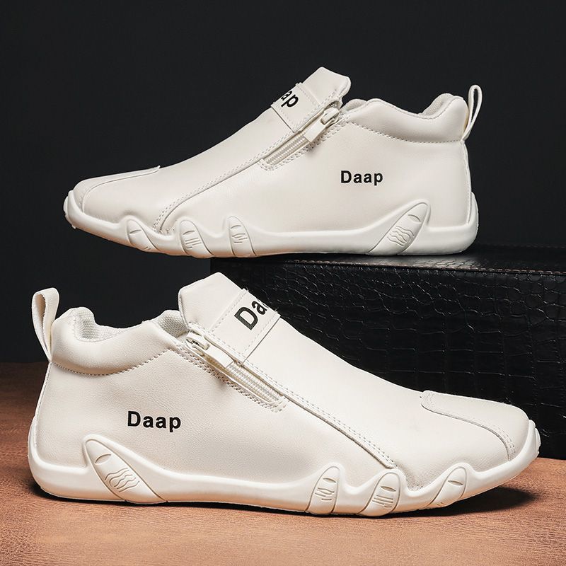 Damen Modische Sneaker mit seitlichem Reißverschluss und ergonomischer Sohle Drune
