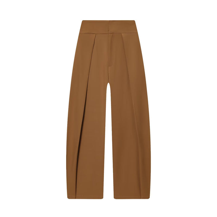 Damen elegante weite Hose mit feinen Falten Drune