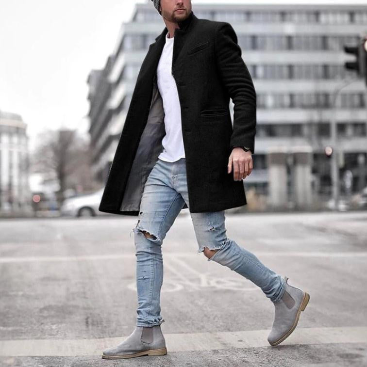 Herren elegante Wolljacke Drune