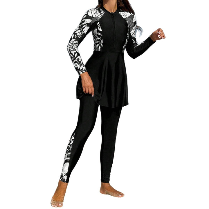 Damen Longsleeve Rashguard mit Rock Drune