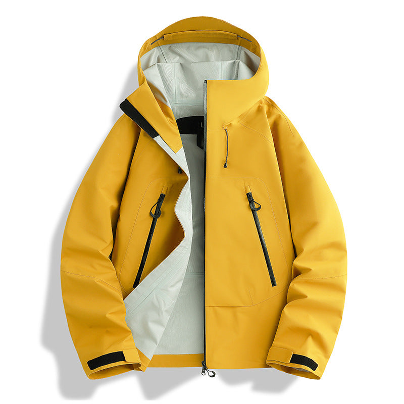 Herren wasserdichte Softshell-Jacke mit herausnehmbarer Stepp-Innenjacke Drune