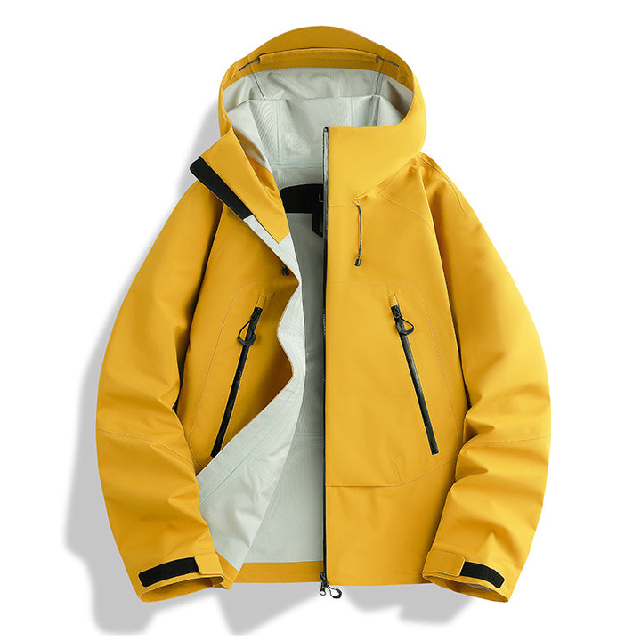 Herren wasserdichte Softshell-Jacke mit herausnehmbarer Stepp-Innenjacke Drune