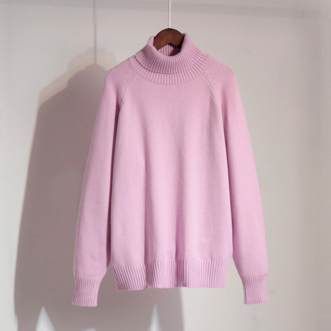 Damen Feinstrickpullover mit hohem Kragen Drune