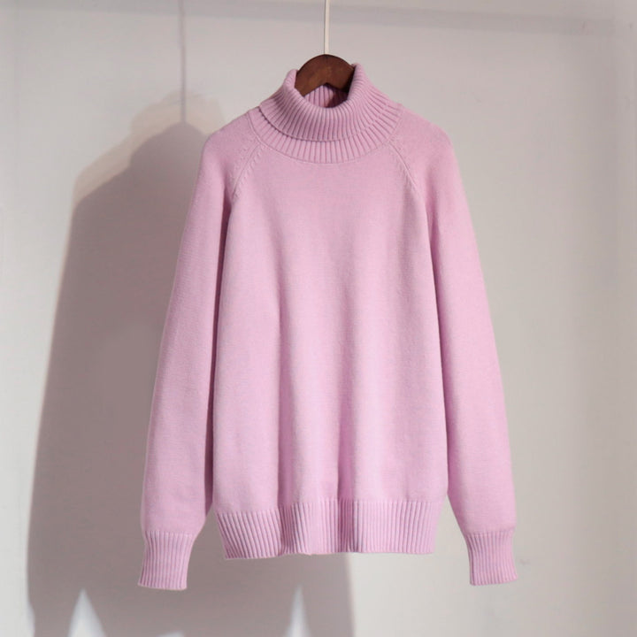 Damen Feinstrickpullover mit hohem Kragen Drune