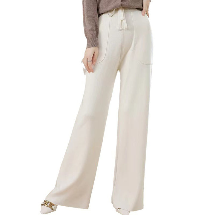 Damen Bequeme und elegante Hosen mit weitem Bein Drune
