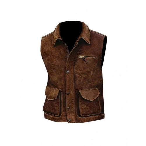 Damen Weste aus hochwertigem Wildleder mit praktischen Taschen Drune