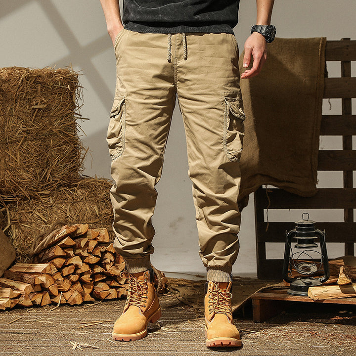 Herren Cargo-Jogginghose mit Utility-Taschen und elastischen Bündchen Drune