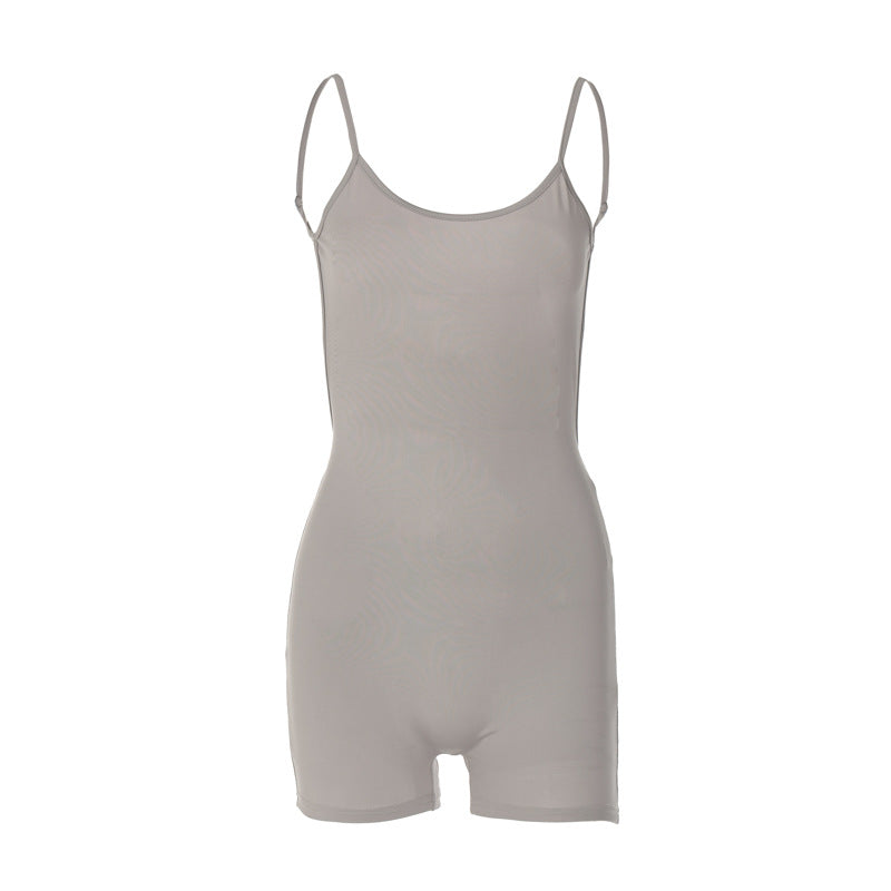 Damen Bodysuit mit schmalem Schnitt und feinen Spaghetti-Trägern Drune