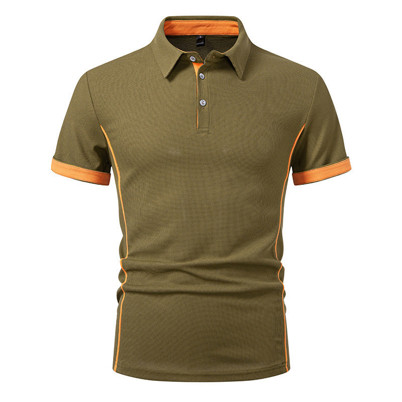 Herren Polo-Shirt mit kontrastierenden Akzenten und atmungsaktiven Eigenschaften Drune