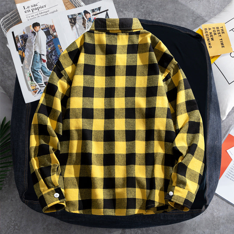 Damen Lässige und modische Flanellhemdjacke Drune