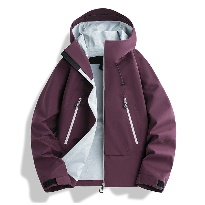 Herren wasserdichte Softshell-Jacke mit herausnehmbarer Stepp-Innenjacke Drune
