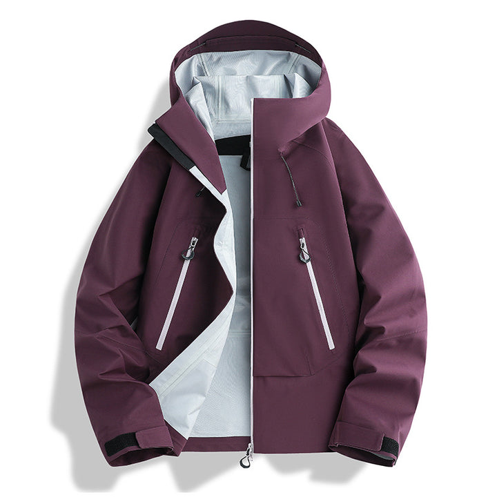 Herren wasserdichte Softshell-Jacke mit herausnehmbarer Stepp-Innenjacke Drune