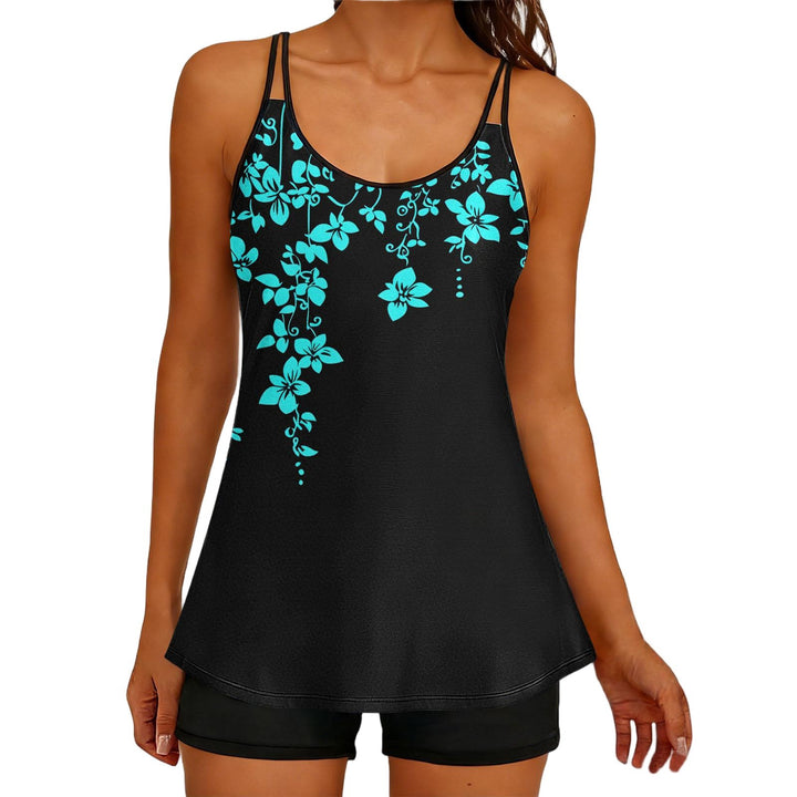 Damen Sportliches Tankini-Oberteil mit elegantem Floral-Design Drune