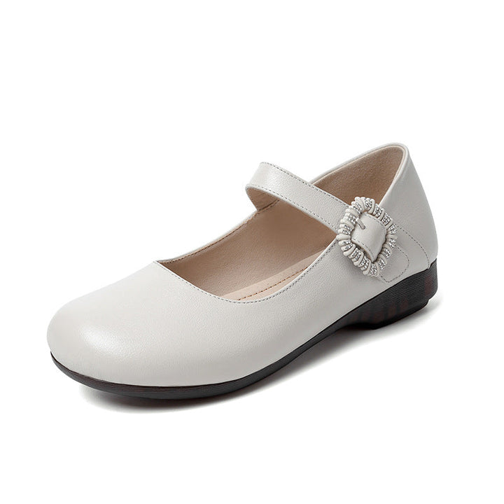 Damen Mary Jane Schuhe mit dekorativer Schnalle und komfortablem Blockabsatz Drune