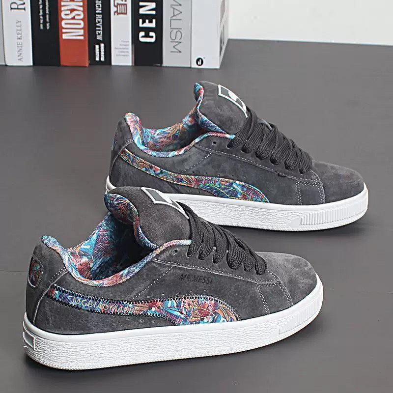 Damen Sneakers mit floralem Innenfutter und rutschfester Sohle Drune