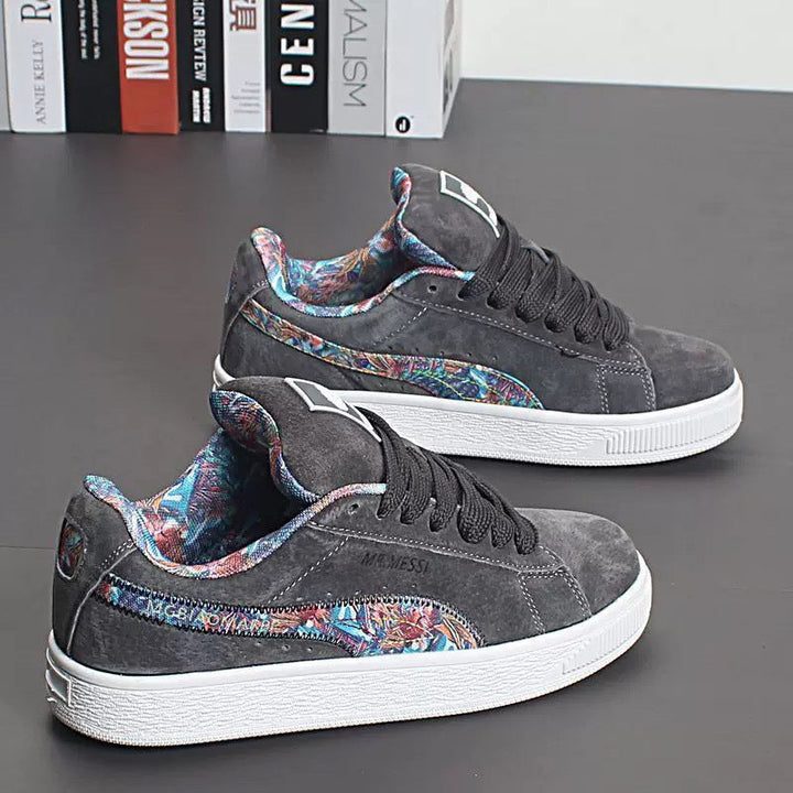 Damen Sneakers mit floralem Innenfutter und rutschfester Sohle Drune