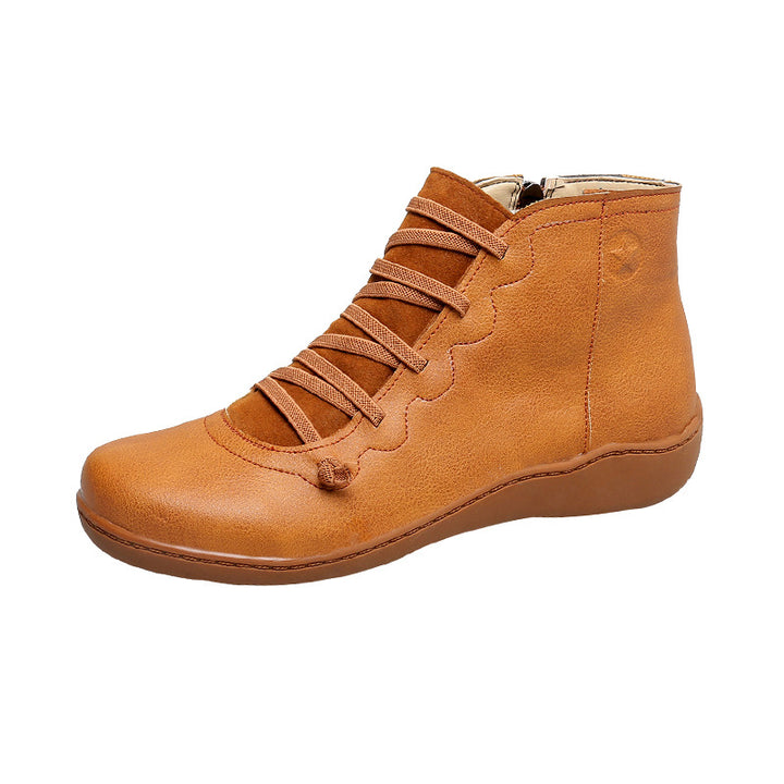 Damen komfortabler Schnür-Bootie mit ergonomischem Fußbett, weichem Schaft und flexibler Profilsohle Drune