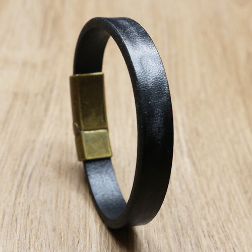 Drune | Robuste Lederarmband mit Messingschließe