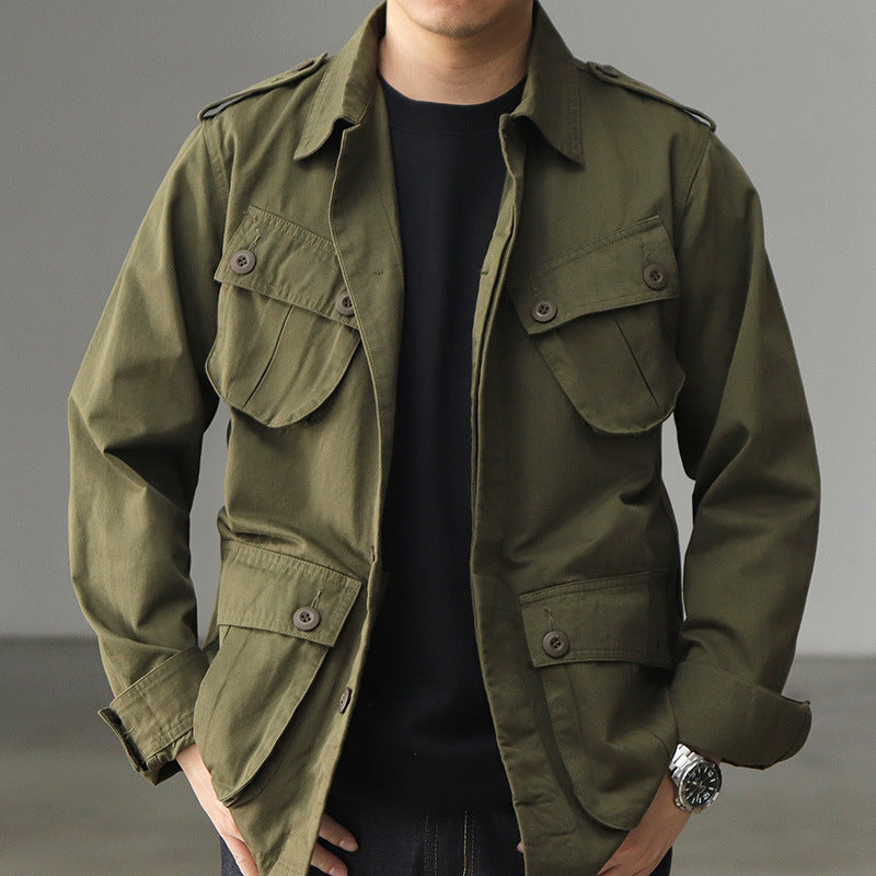 Herren Utility-Jacke mit funktionalen Taschen und klassischem Design Drune