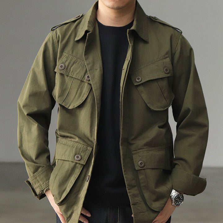 Herren Utility-Jacke mit funktionalen Taschen und klassischem Design Drune