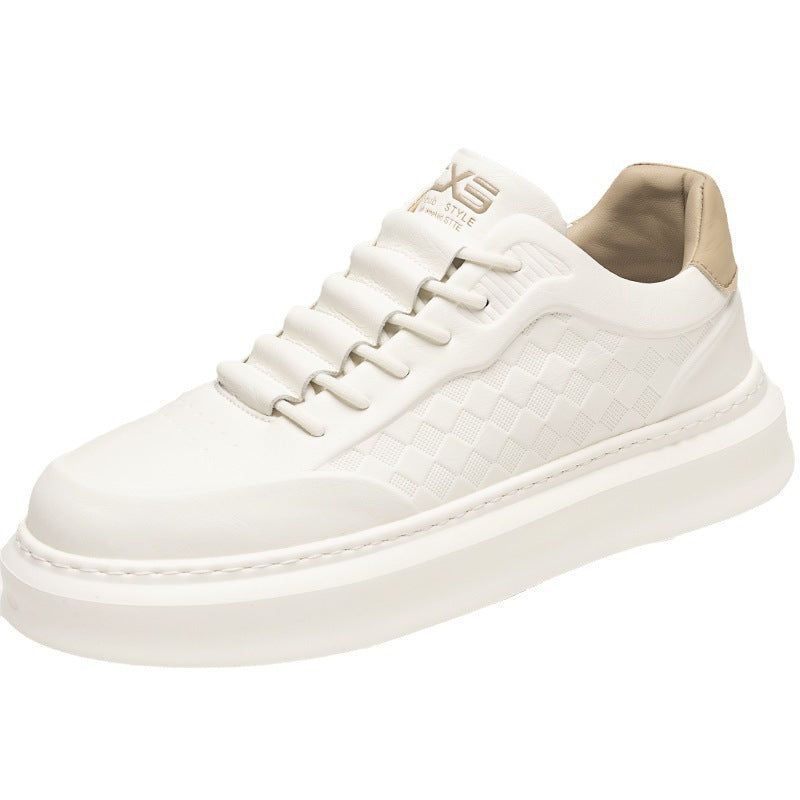 Herren Voluminöse Low-Top Plateau-Sneaker mit geprägter Wabenstruktur Drune