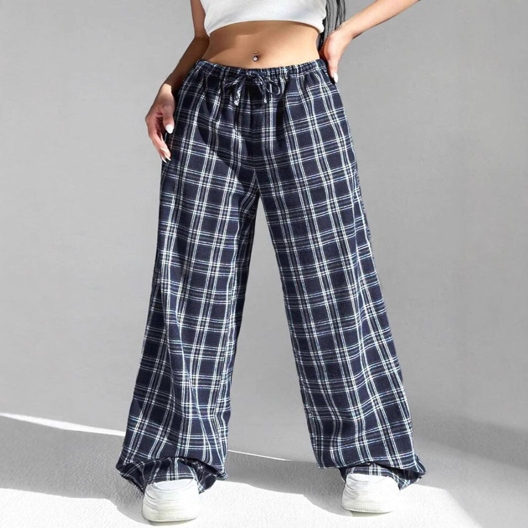 Damen lässige Karo-Hose Drune